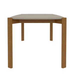 Manhattan Comfort Gales Mid-Century Modern Dining Table Greige DT-79620-OW