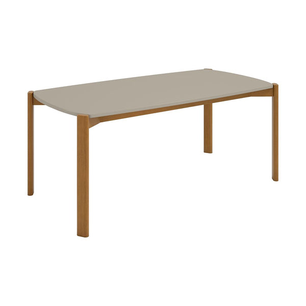 Manhattan Comfort Gales Mid-Century Modern Dining Table Greige DT-79620-OW