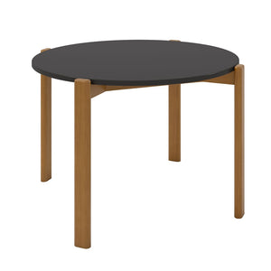 Manhattan Comfort Gales Mid-Century Modern Dining Table Matte Black DT-82705-BK