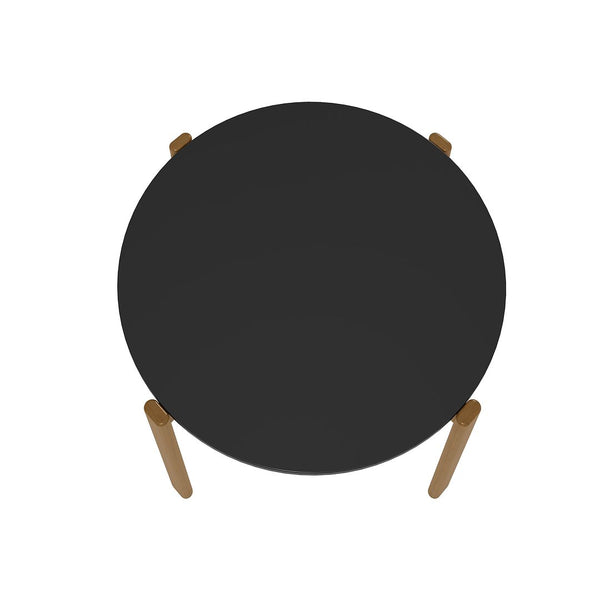 Manhattan Comfort Gales Mid-Century Modern Dining Table Matte Black DT-82705-BK