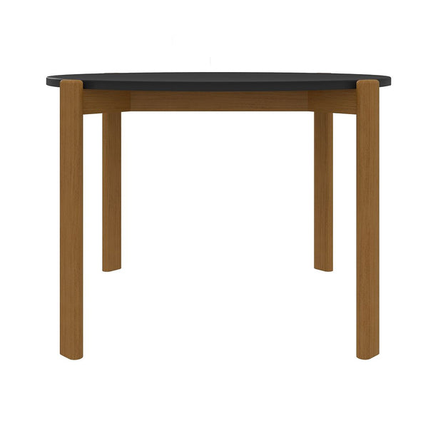 Manhattan Comfort Gales Mid-Century Modern Dining Table Matte Black DT-82705-BK