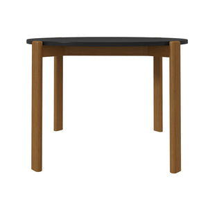Manhattan Comfort Gales Mid-Century Modern Dining Table Matte Black DT-82705-BK