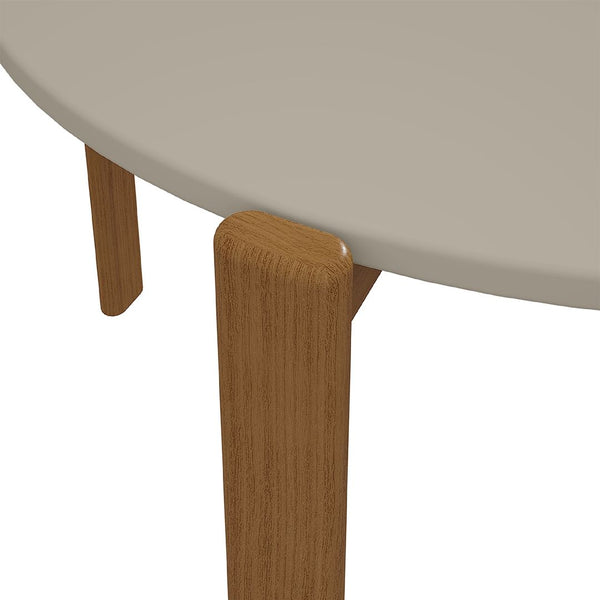 Manhattan Comfort Gales Mid-Century Modern Dining Table Greige DT-82705-OW