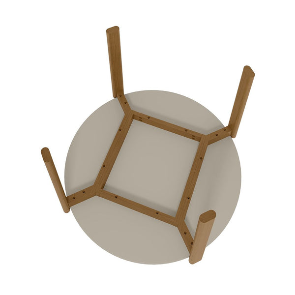 Manhattan Comfort Gales Mid-Century Modern Dining Table Greige DT-82705-OW