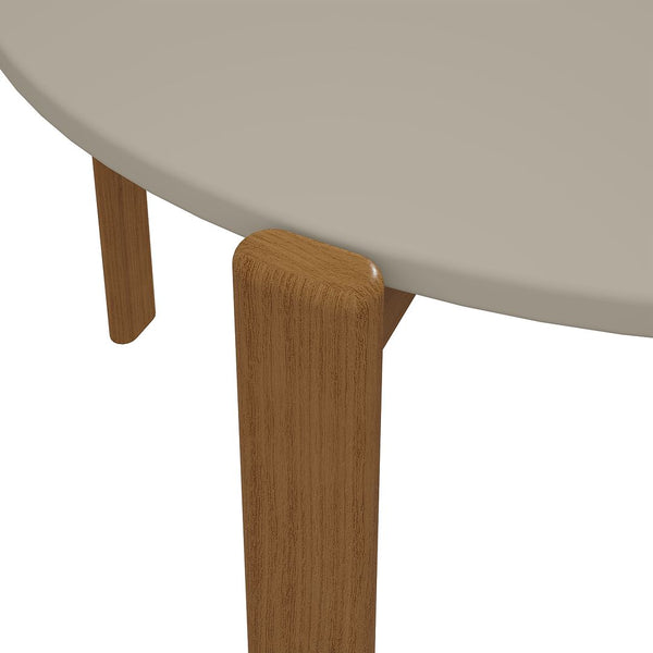 Manhattan Comfort Gales Mid-Century Modern Dining Table Greige DT-82705-OW