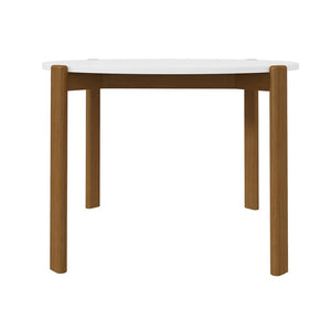 Manhattan Comfort Gales Mid-Century Modern Dining Table Matte White DT-82705-WH