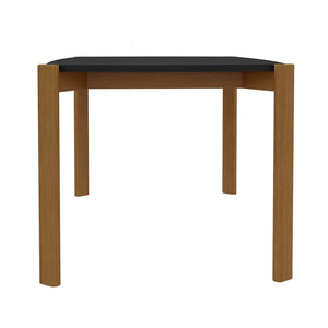 Manhattan Comfort Gales Mid-Century Modern Dining Table Matte Black DT-82901-BK