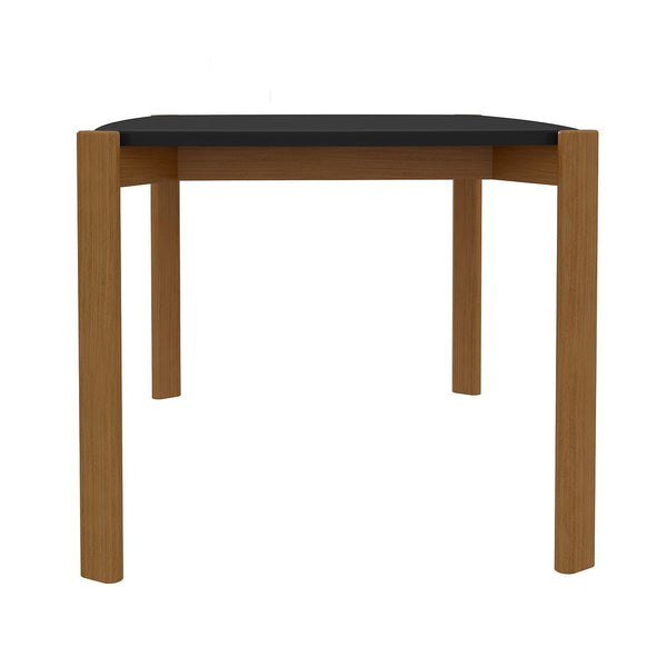 Manhattan Comfort Gales Mid-Century Modern Dining Table Matte Black DT-82901-BK