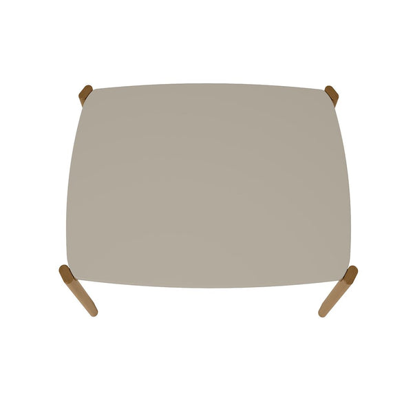 Manhattan Comfort Gales Mid-Century Modern Dining Table Greige DT-82901-OW