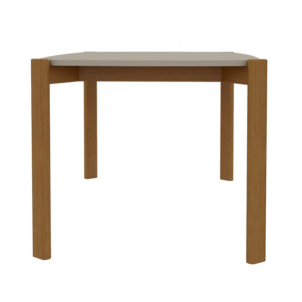Manhattan Comfort Gales Mid-Century Modern Dining Table Greige DT-82901-OW