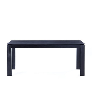 Rockaway 70.86 Dining Table in Black DT02-BK Manhattan Comfort