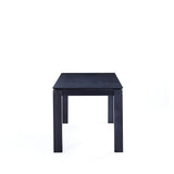 Rockaway 70.86 Dining Table in Black DT02-BK Manhattan Comfort