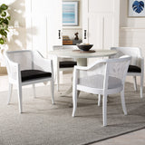 Safavieh Rina Dining Chair White/Black DCH9501A