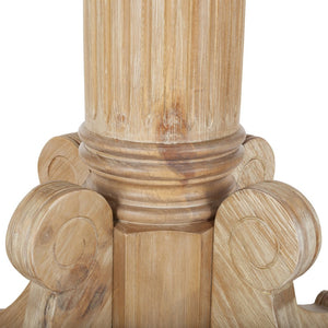 Safavieh Forest Drop Leaf Dining Table - Timeless Centerpiece With Pedestal Base For Flexible Dining Spaces Rustic Natural DTB1000B