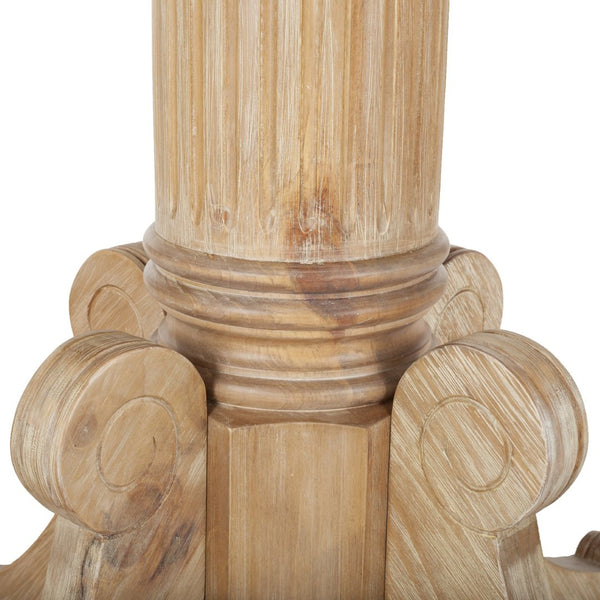 Safavieh Forest Drop Leaf Dining Table - Timeless Centerpiece With Pedestal Base For Flexible Dining Spaces Rustic Natural DTB1000B