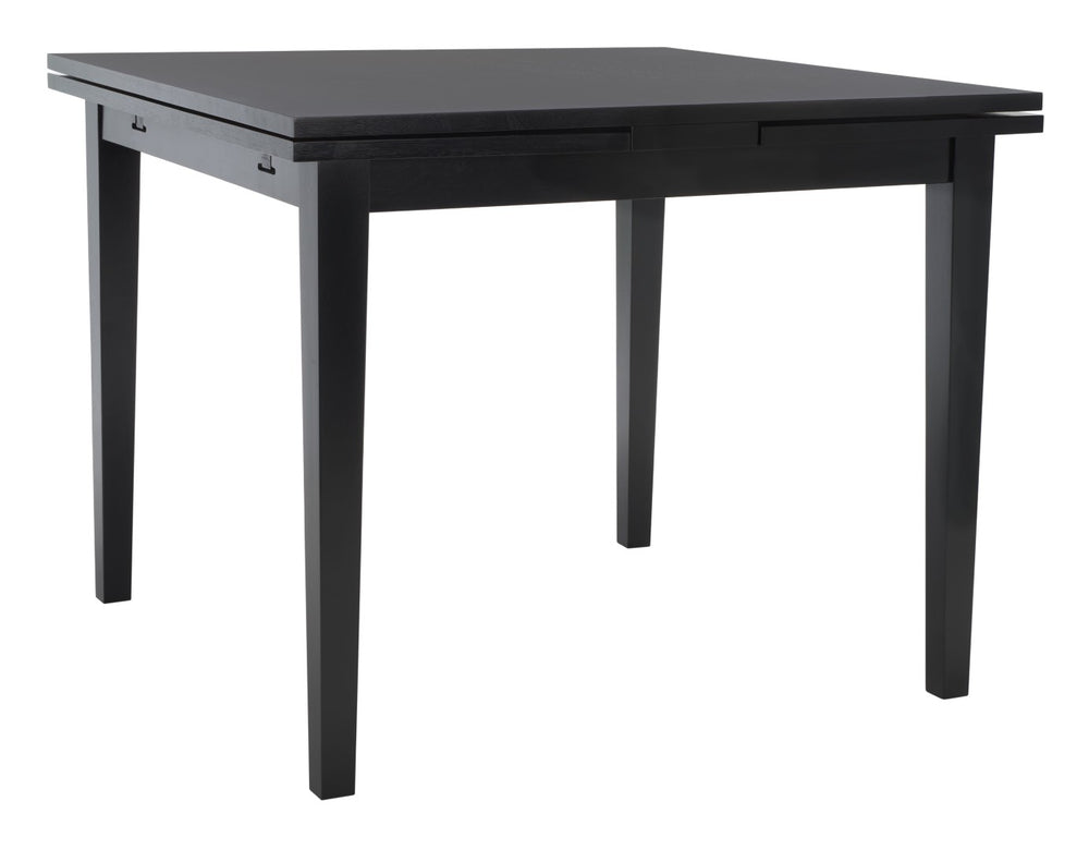 Safavieh Cullen Extendable Dining Table – Elegant Rubberwood Design For 4 To 6 Guests, Versatile For Any Space Black DTB1001A