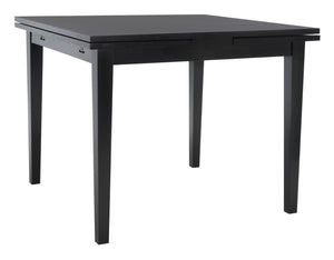 Safavieh Cullen Extendable Dining Table – Elegant Rubberwood Design For 4 To 6 Guests, Versatile For Any Space Black DTB1001A