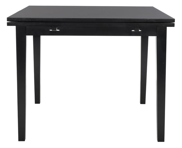 Safavieh Cullen Extendable Dining Table – Elegant Rubberwood Design For 4 To 6 Guests, Versatile For Any Space Black DTB1001A
