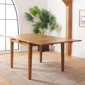 Safavieh Cullen Extendable Dining Table – Elegant Rubberwood Design For 4 To 6 Guests, Versatile For Any Space Brown DTB1001B