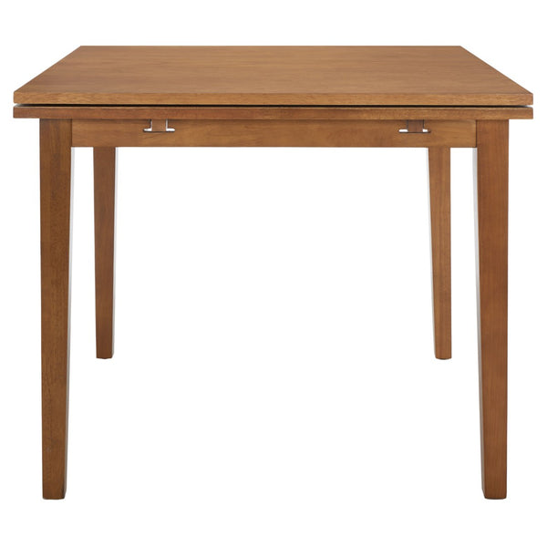 Safavieh Cullen Extendable Dining Table – Elegant Rubberwood Design For 4 To 6 Guests, Versatile For Any Space Brown DTB1001B