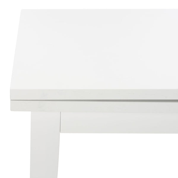 Safavieh Cullen Extendable Dining Table – Elegant Rubberwood Design For 4 To 6 Guests, Versatile For Any Space White DTB1001C