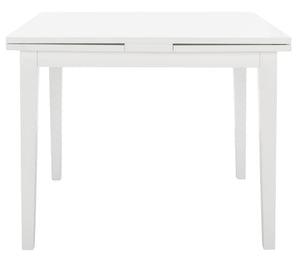 Safavieh Cullen Extendable Dining Table – Elegant Rubberwood Design For 4 To 6 Guests, Versatile For Any Space White DTB1001C