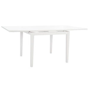 Safavieh Cullen Extendable Dining Table – Elegant Rubberwood Design For 4 To 6 Guests, Versatile For Any Space White DTB1001C