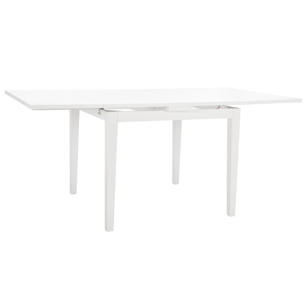 Safavieh Cullen Extendable Dining Table – Elegant Rubberwood Design For 4 To 6 Guests, Versatile For Any Space White DTB1001C