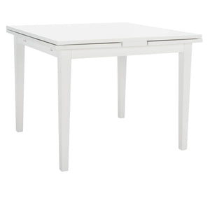 Safavieh Cullen Extendable Dining Table – Elegant Rubberwood Design For 4 To 6 Guests, Versatile For Any Space White DTB1001C