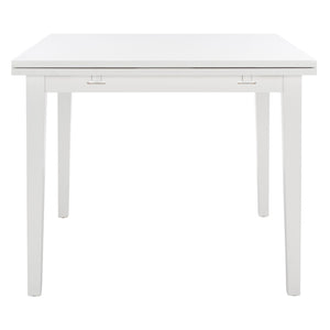 Safavieh Cullen Extendable Dining Table – Elegant Rubberwood Design For 4 To 6 Guests, Versatile For Any Space White DTB1001C