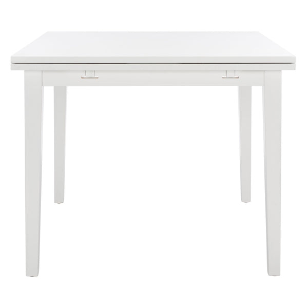 Safavieh Cullen Extendable Dining Table – Elegant Rubberwood Design For 4 To 6 Guests, Versatile For Any Space White DTB1001C