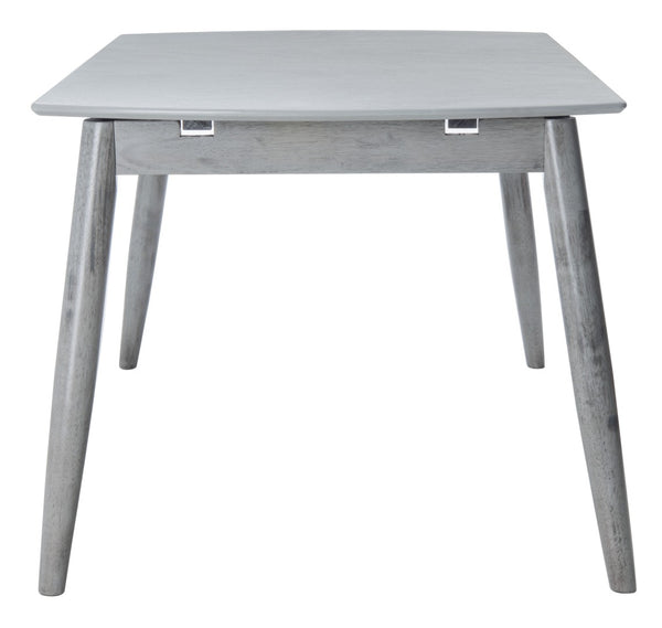 Safavieh Kyoga Auto-Extension Dining Table - Modern Dark Grey Centerpiece For Effortless Entertaining & Flexibility DTB1400B