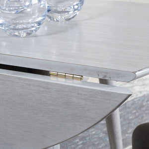 Safavieh Lovell Space-Saving Folding Round Dining Table – Stylish Design For Small Spaces And Versatile Use Light Grey DTB1401B