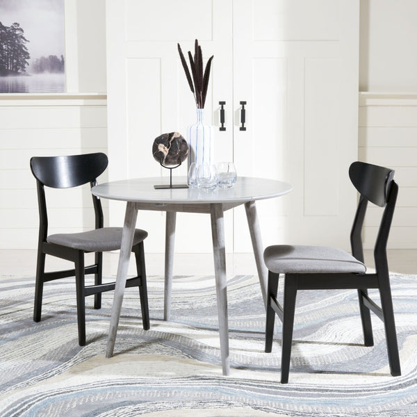 Safavieh Lovell Space-Saving Folding Round Dining Table – Stylish Design For Small Spaces And Versatile Use Light Grey DTB1401B