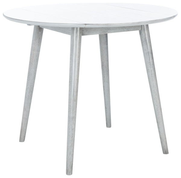 Safavieh Lovell Space-Saving Folding Round Dining Table – Stylish Design For Small Spaces And Versatile Use Light Grey DTB1401B