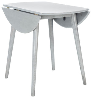 Safavieh Lovell Space-Saving Folding Round Dining Table – Stylish Design For Small Spaces And Versatile Use Light Grey DTB1401B