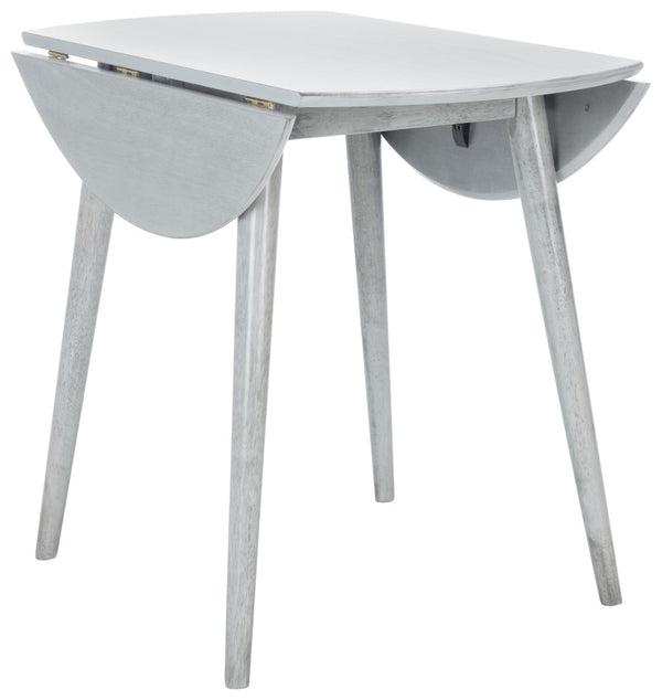 Safavieh Lovell Space-Saving Folding Round Dining Table – Stylish Design For Small Spaces And Versatile Use Light Grey DTB1401B