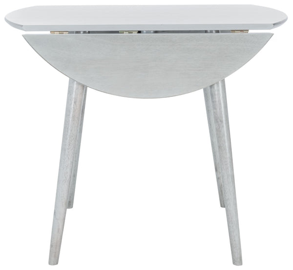 Safavieh Lovell Space-Saving Folding Round Dining Table – Stylish Design For Small Spaces And Versatile Use Light Grey DTB1401B