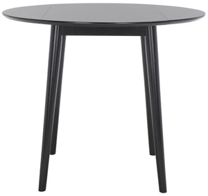 Safavieh Lovell Space-Saving Folding Round Dining Table – Stylish Design For Small Spaces And Versatile Use Black DTB1401C