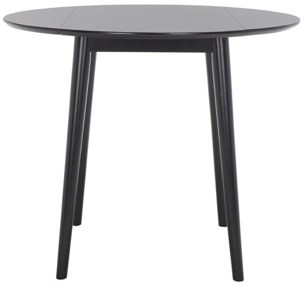 Safavieh Lovell Space-Saving Folding Round Dining Table – Stylish Design For Small Spaces And Versatile Use Black DTB1401C