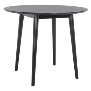 Safavieh Lovell Space-Saving Folding Round Dining Table – Stylish Design For Small Spaces And Versatile Use Black DTB1401C