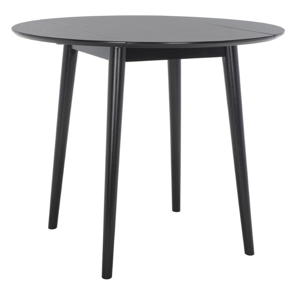 Safavieh Lovell Space-Saving Folding Round Dining Table – Stylish Design For Small Spaces And Versatile Use Black DTB1401C
