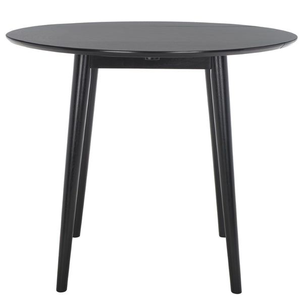 Safavieh Lovell Space-Saving Folding Round Dining Table – Stylish Design For Small Spaces And Versatile Use Black DTB1401C