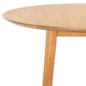 Safavieh Lovell Space-Saving Folding Round Dining Table – Stylish Design For Small Spaces And Versatile Use Light Oak DTB1401D