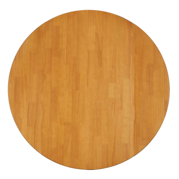 Safavieh Lovell Space-Saving Folding Round Dining Table – Stylish Design For Small Spaces And Versatile Use Light Oak DTB1401D
