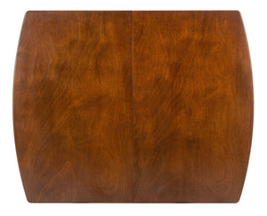 Safavieh Varda Manual Extension Dining Table - Mid-Century Style With Walnut Finish For Modern Dining Spaces DTB1402A