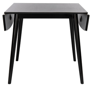 Safavieh Kaylee Extension Dining Table - Stylish Mid-Century Design With Expandable Drop Leaves For Versatile Dining Matte Black DTB1403A