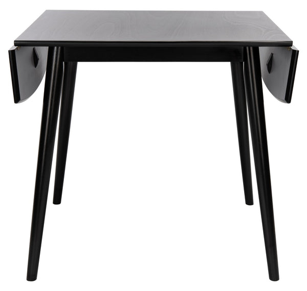Safavieh Kaylee Extension Dining Table - Stylish Mid-Century Design With Expandable Drop Leaves For Versatile Dining Matte Black DTB1403A