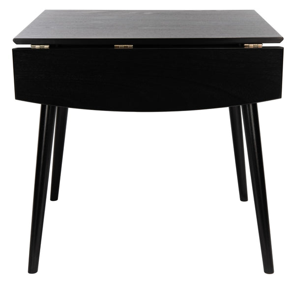 Safavieh Kaylee Extension Dining Table - Stylish Mid-Century Design With Expandable Drop Leaves For Versatile Dining Matte Black DTB1403A