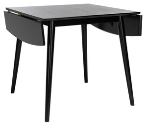 Safavieh Kaylee Extension Dining Table - Stylish Mid-Century Design With Expandable Drop Leaves For Versatile Dining Matte Black DTB1403A